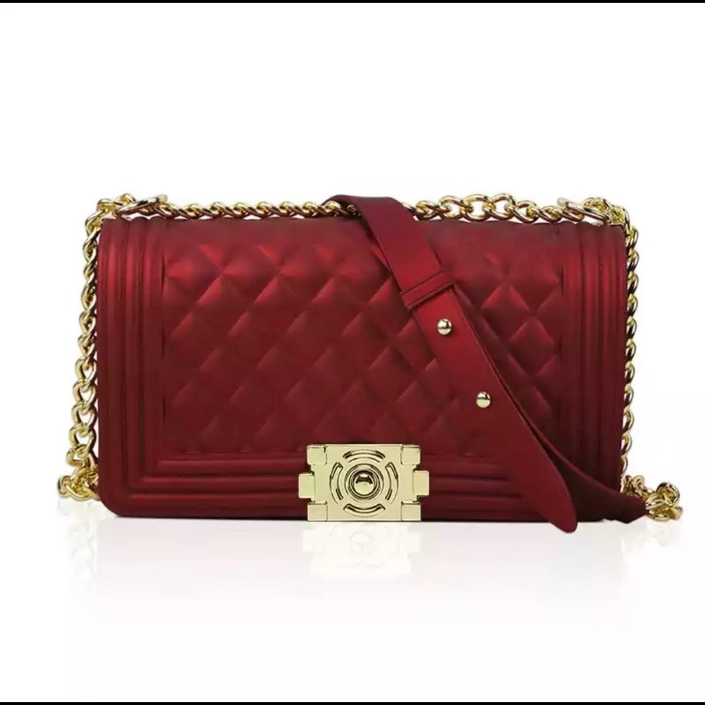Wine red handbag